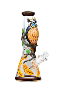 Nice Glass 12.5" 3D-Wrap Know-It-Owl Beaker