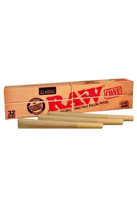 Raw Calssic Cone 32Pak 11/4 size