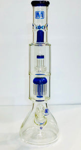 MARLEY 18" 2 Perc 7mm Thick Beaker