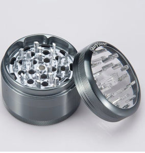 SHARPSTONE® CLEAR TOP 4 PIECE HERB GRINDER - 2.5"