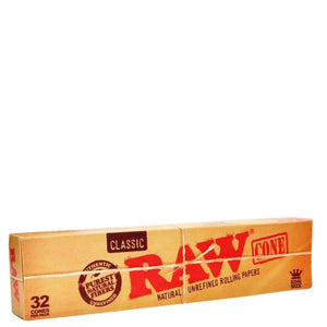 RAW 32 Pak King Size Cone